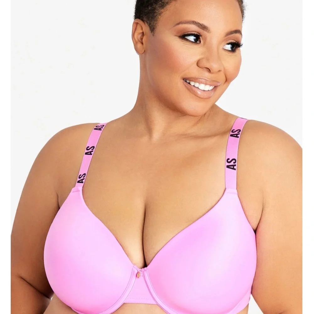 Brand New Ashley Stewart Logo T Shirt Underwire Bra 44DD - Picture 11 of 12